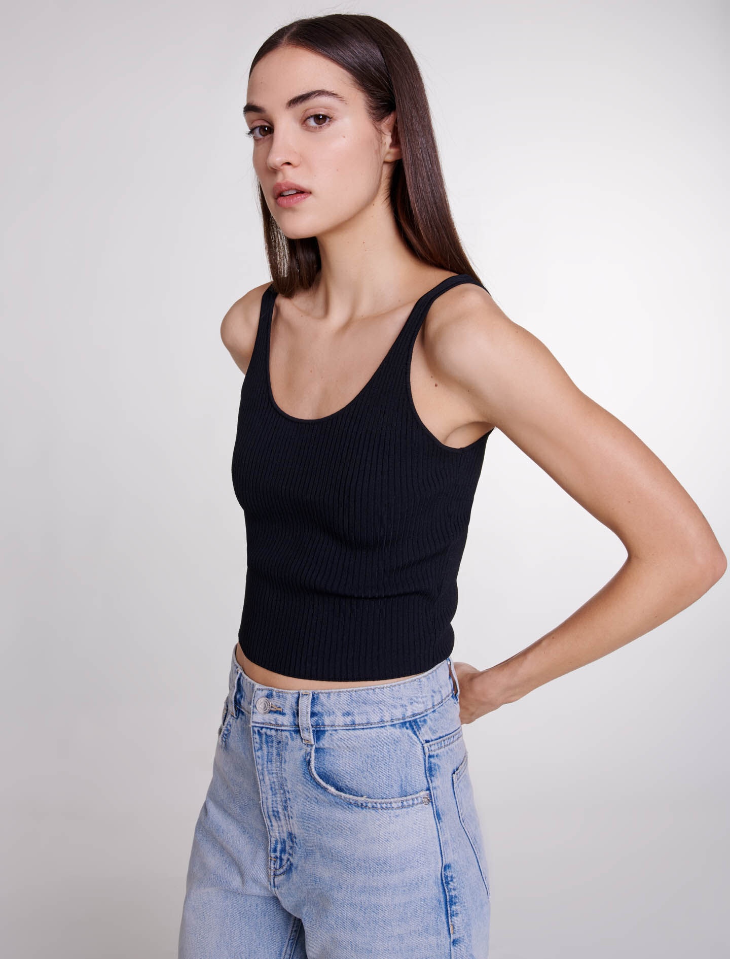 Stretch knit twin set - 7