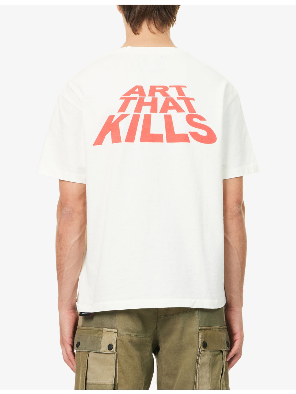 Lone Wolf Graphic-Print Cotton T-Shirt - 4