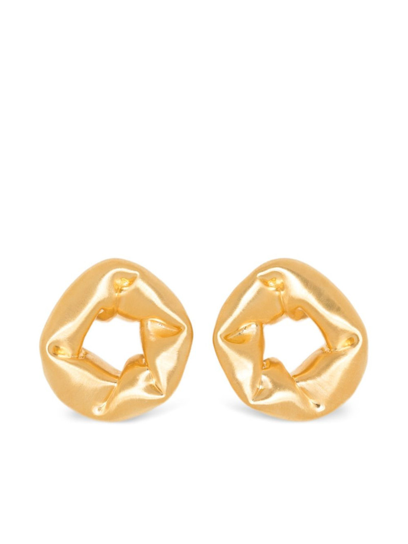 Oversized Scrunch earrings 1