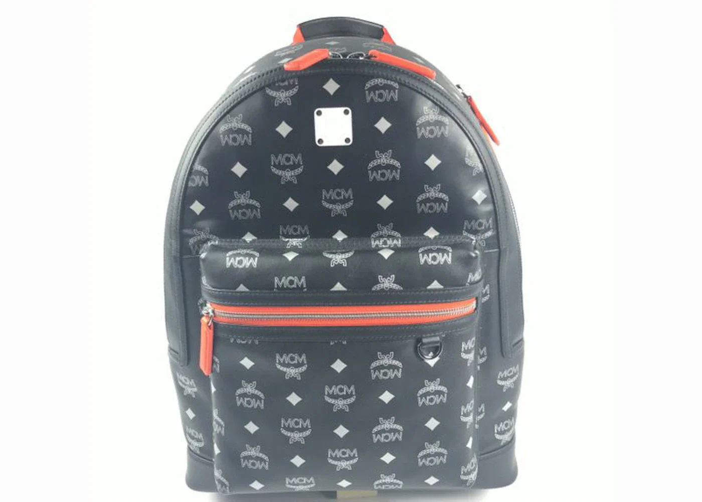 MCM Backpack Visetos Medium Black/Orange - 1