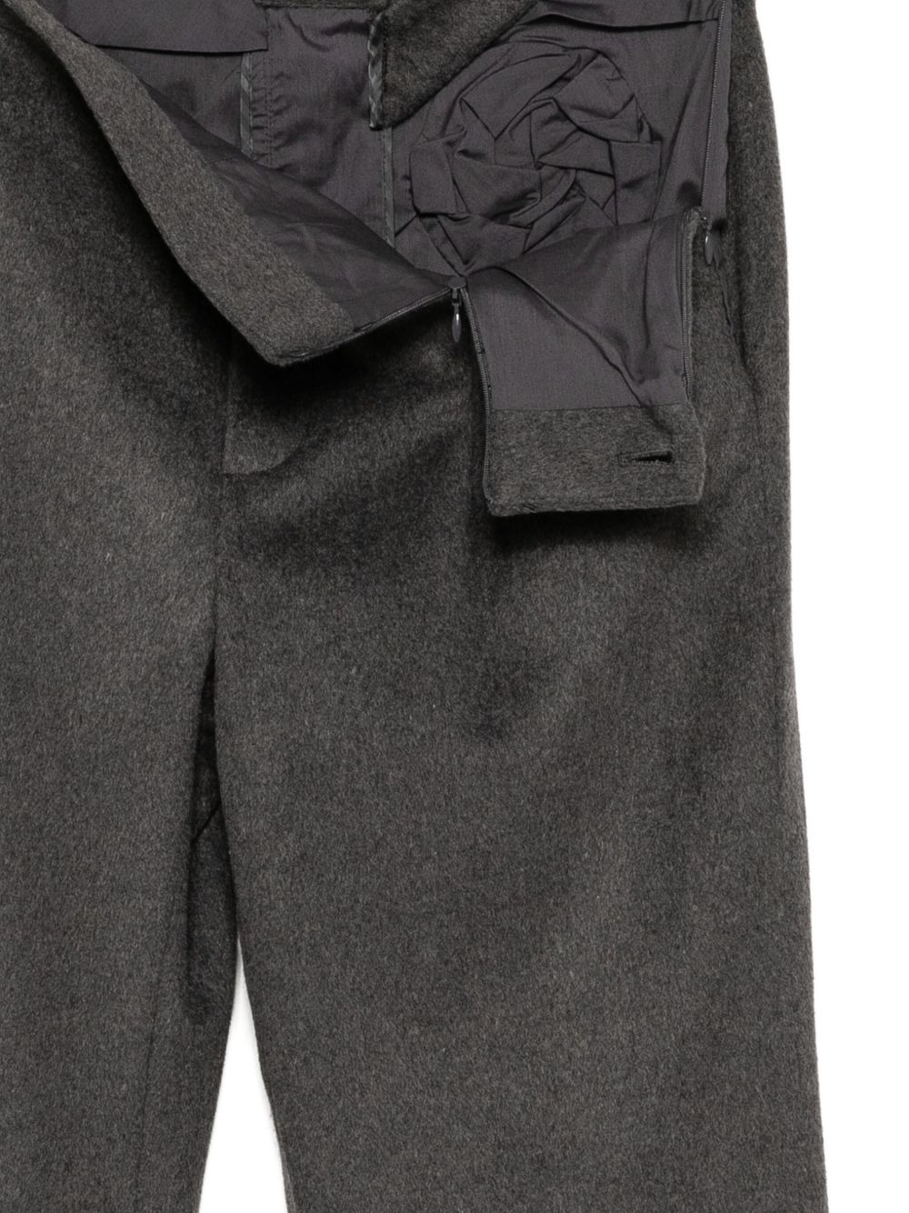 flower tailored trousers - 3