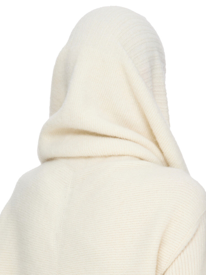 Rick Owens ribbed-knit coat outlook
