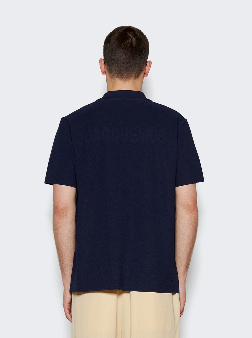 Le Polo Maille Oversized Shirt Navy - 5