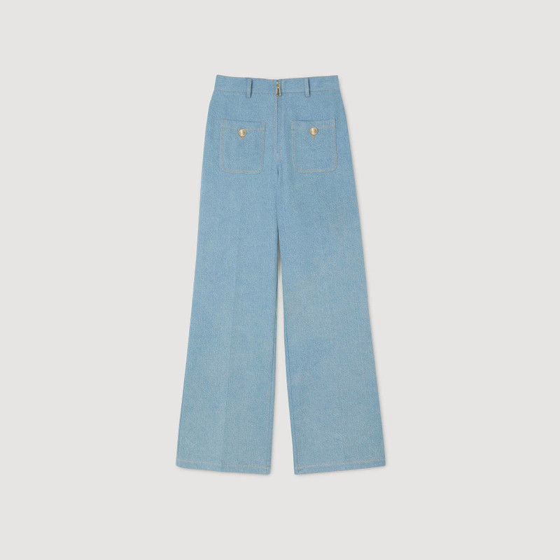 FADED HIGH-RISE WIDE-LEG JEANS 1