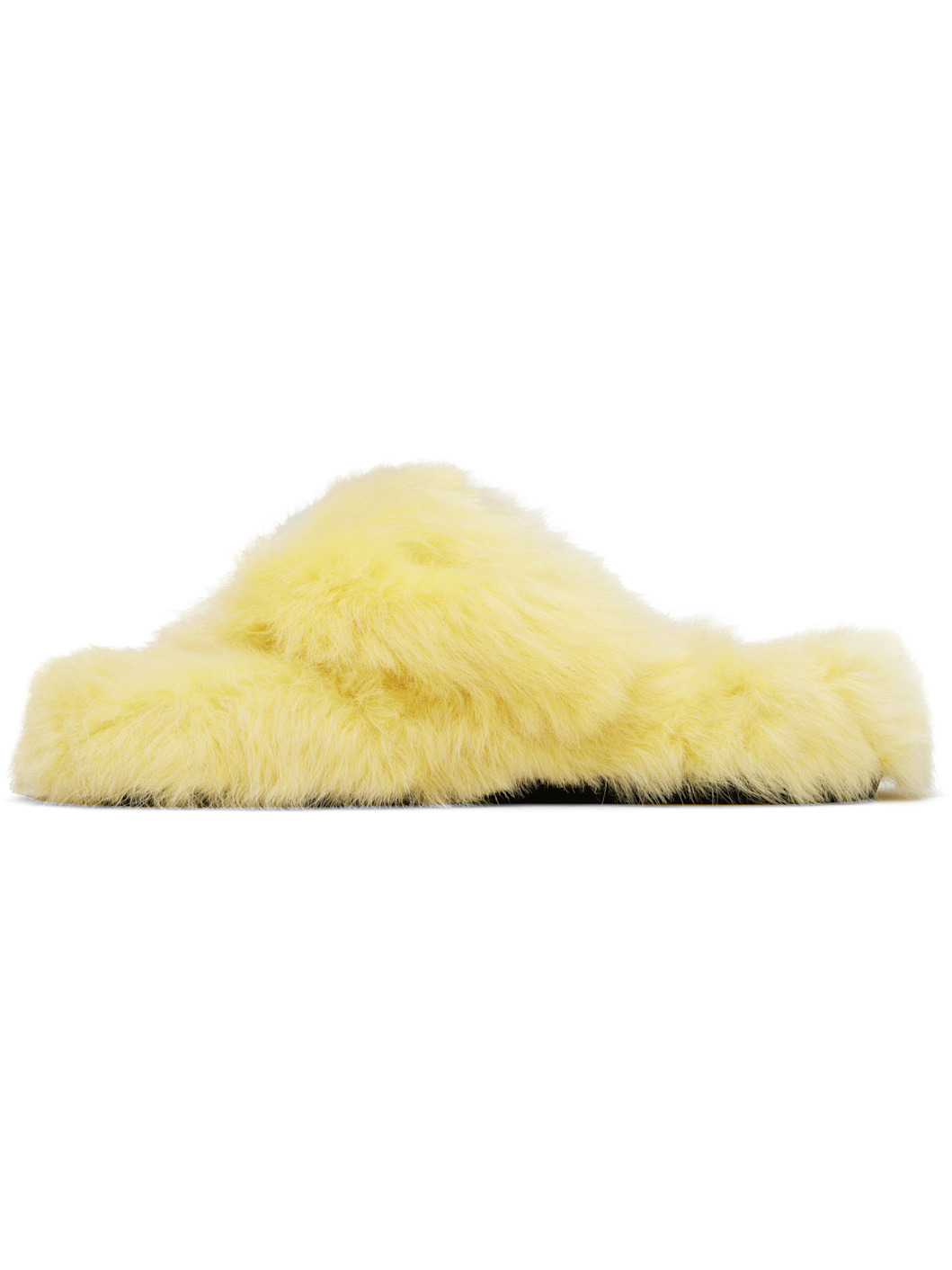 Yellow Shearling Sandals - 3
