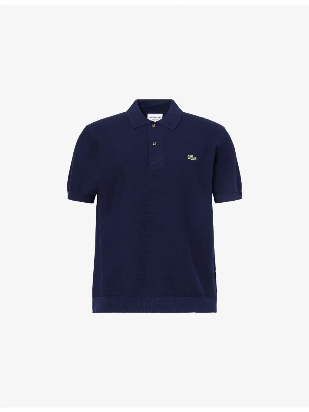 Regular-Fit Logo-Patch Cotton Polo Shirt - 1