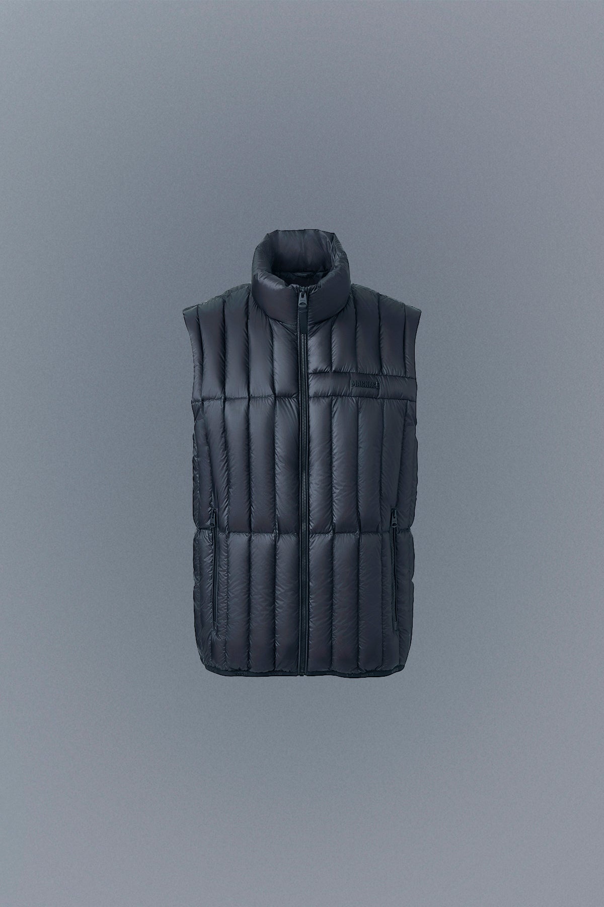 PATRICK Translucent ripstop light down vest with funnel collar - 2