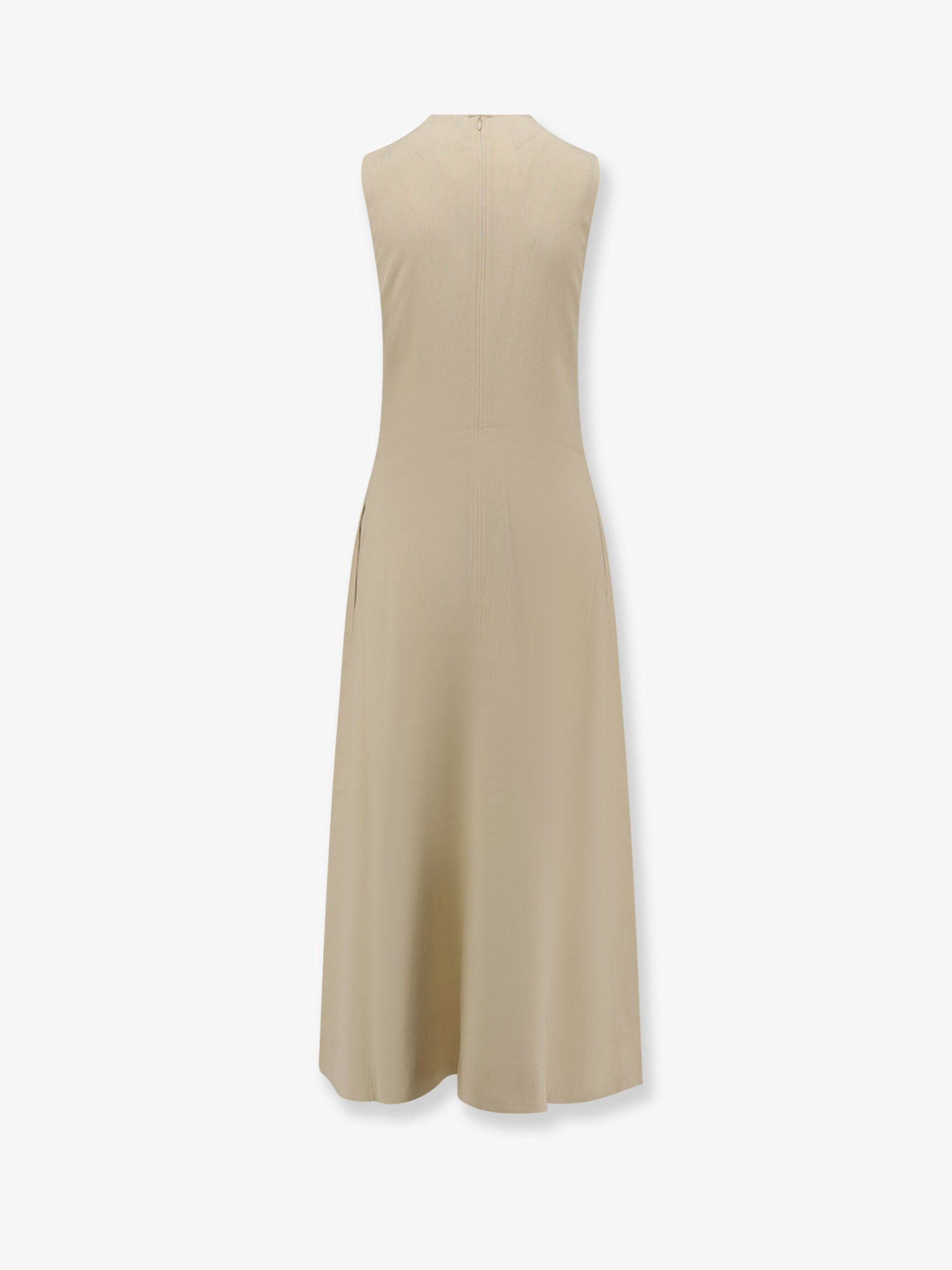 Woven Stripes Viscose Long Dress - 4