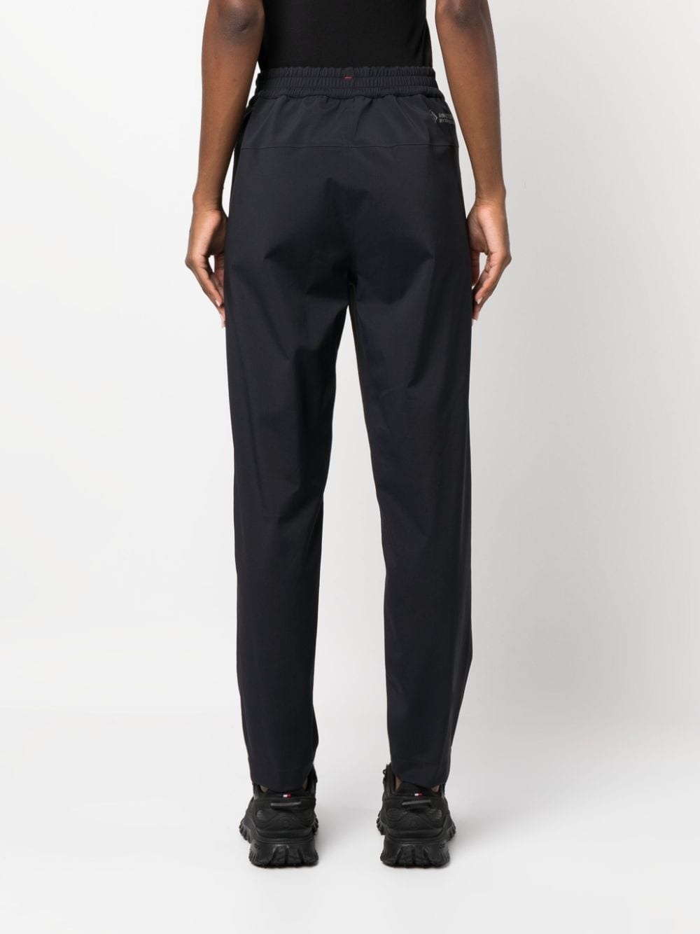 adjustable-waist straight-leg trousers - 4