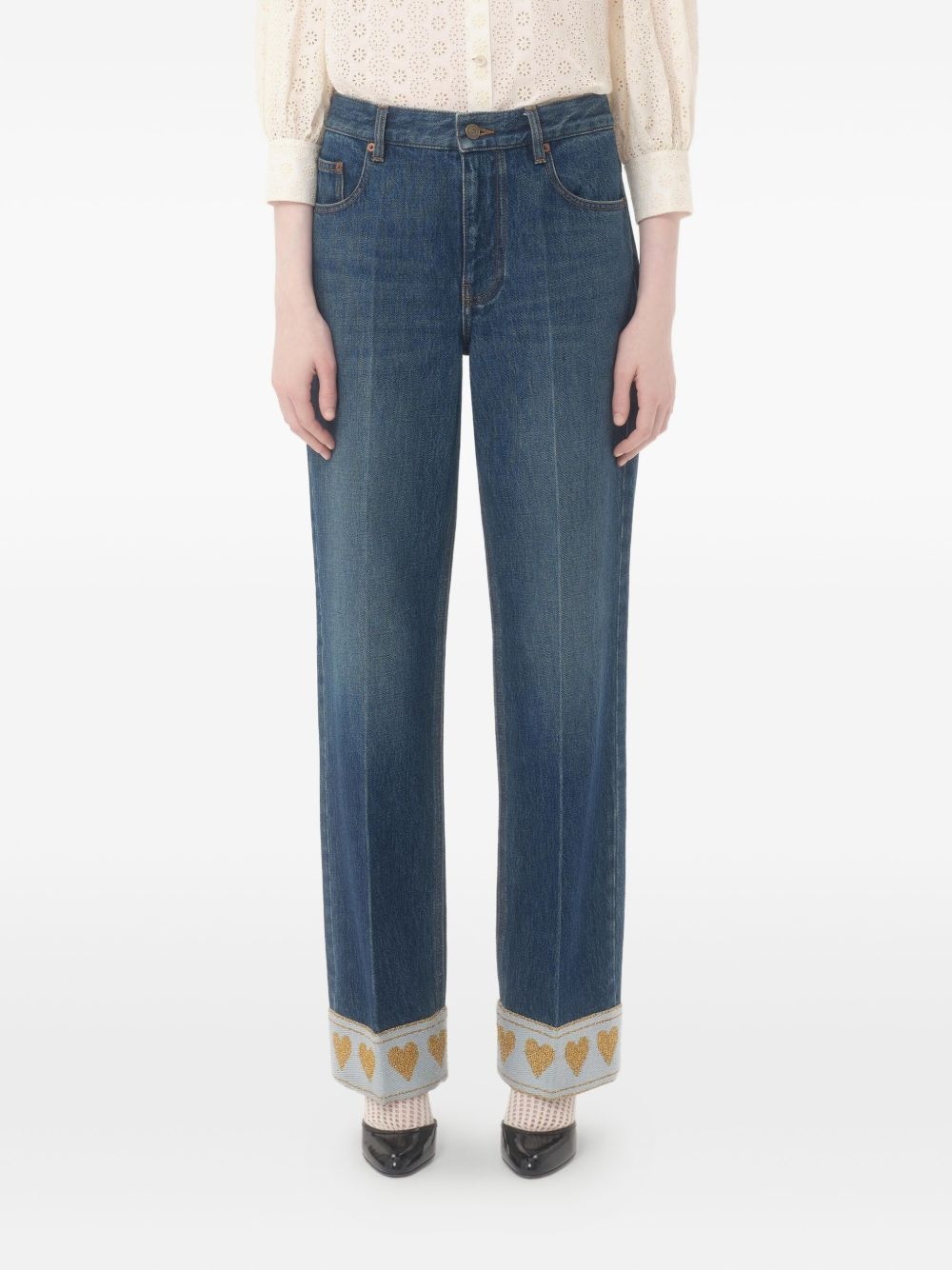 high-waisted boyfriend jeans - 3