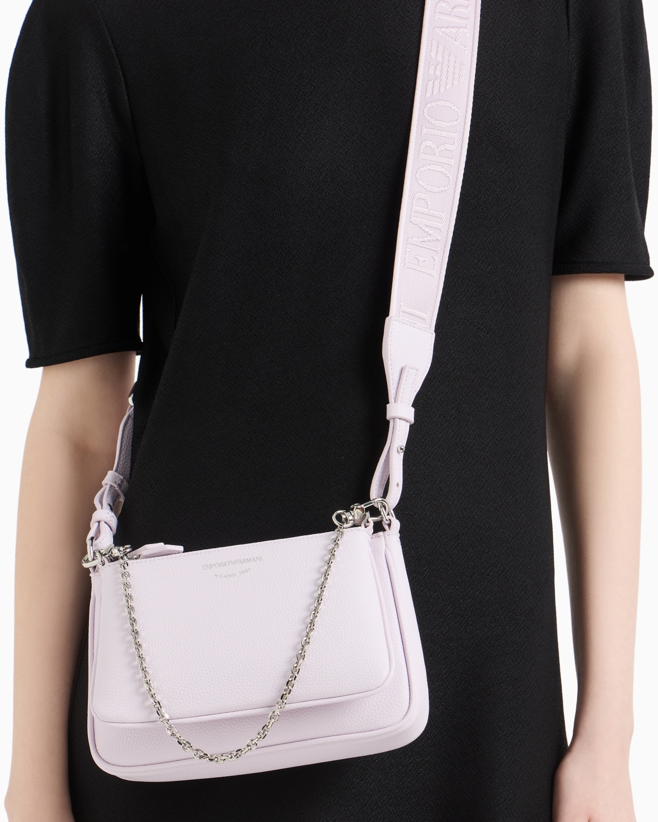 DEER-PRINT DOUBLE MINI BAG WITH SHOULDER STRAP - 8