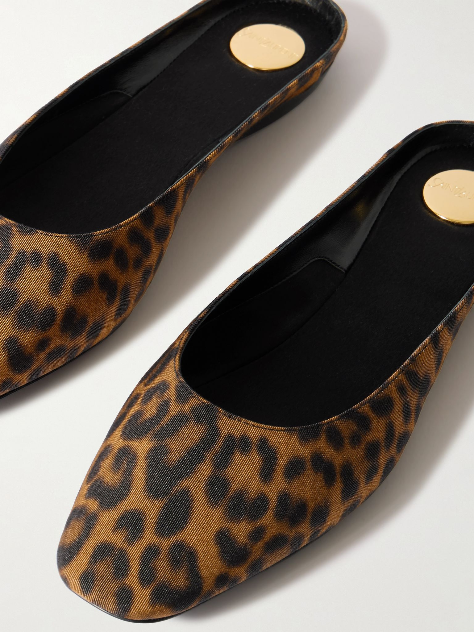 Lido leopard-print grosgrain slippers Leopard print - 4