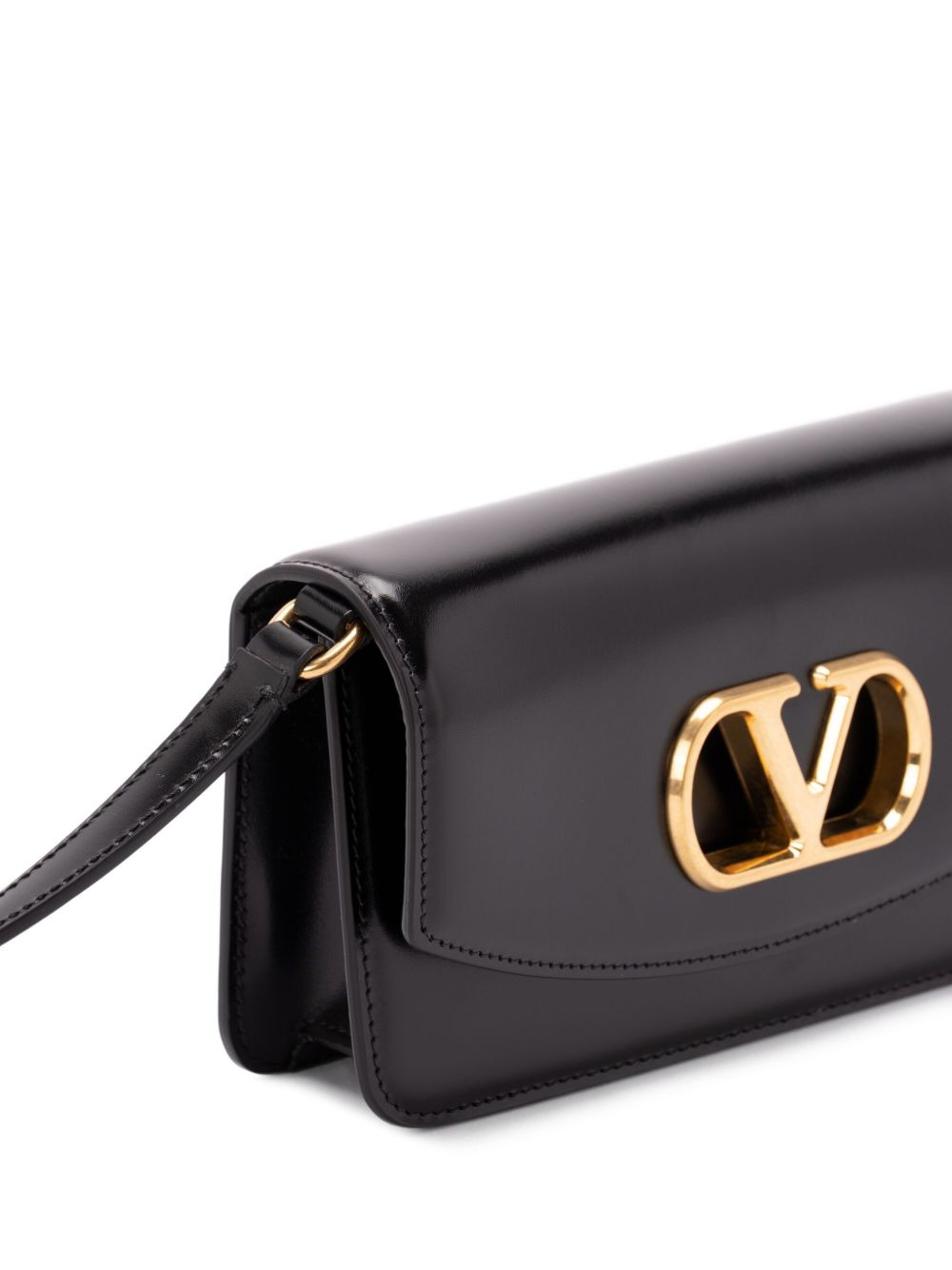 VLogo Signature-plaque leather shoulder bag - 4