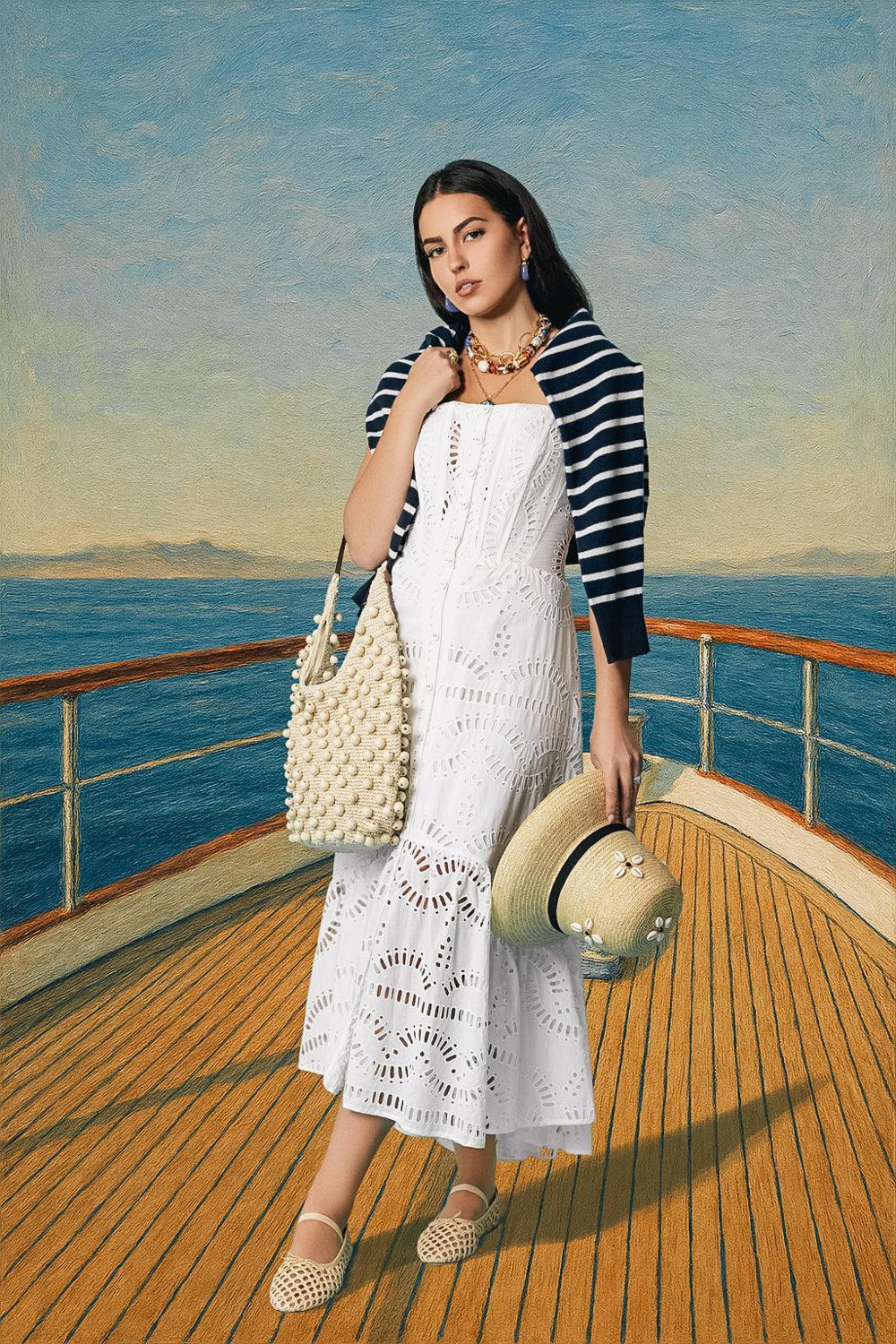 Nissy Dress - White Samoa - 2