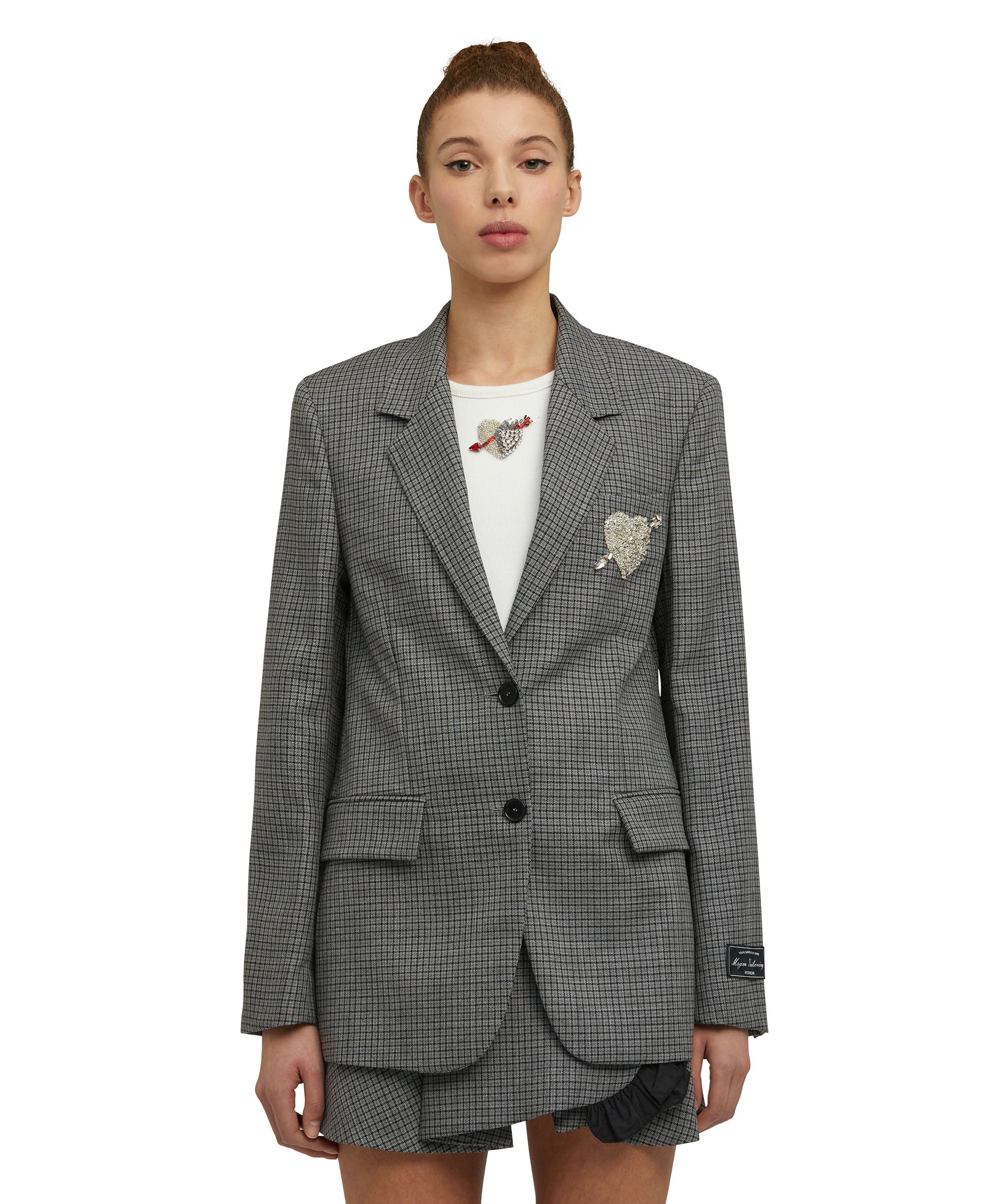 Wool jacket with "Micro Check Wool" motif - 2