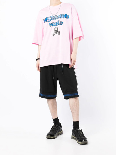 MASTERMIND WORLD skull-logo track shorts outlook