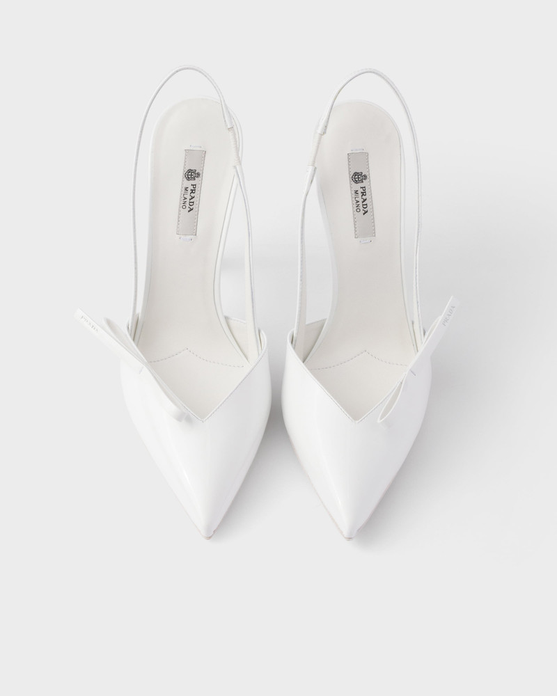 Patent leather slingback pumps 3