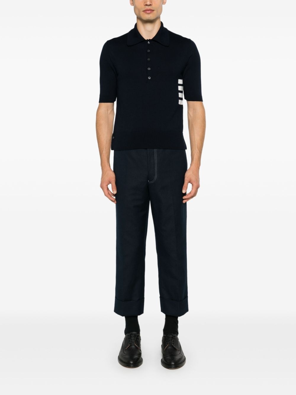 4-Bar knitted polo shirt - 2