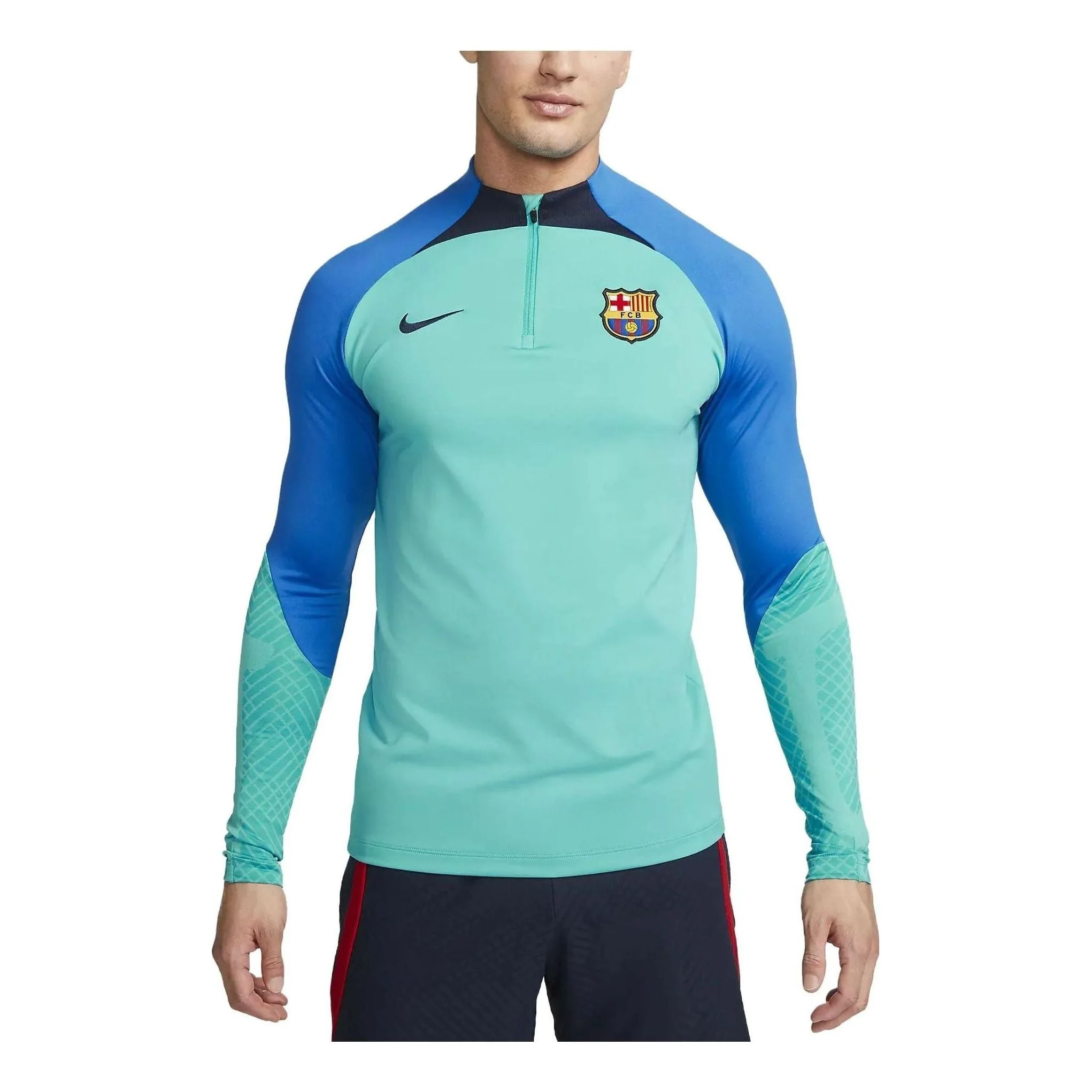 Nike FC Barcelona Strike Training Jersey 'Teal' DJ8540-360 - 1