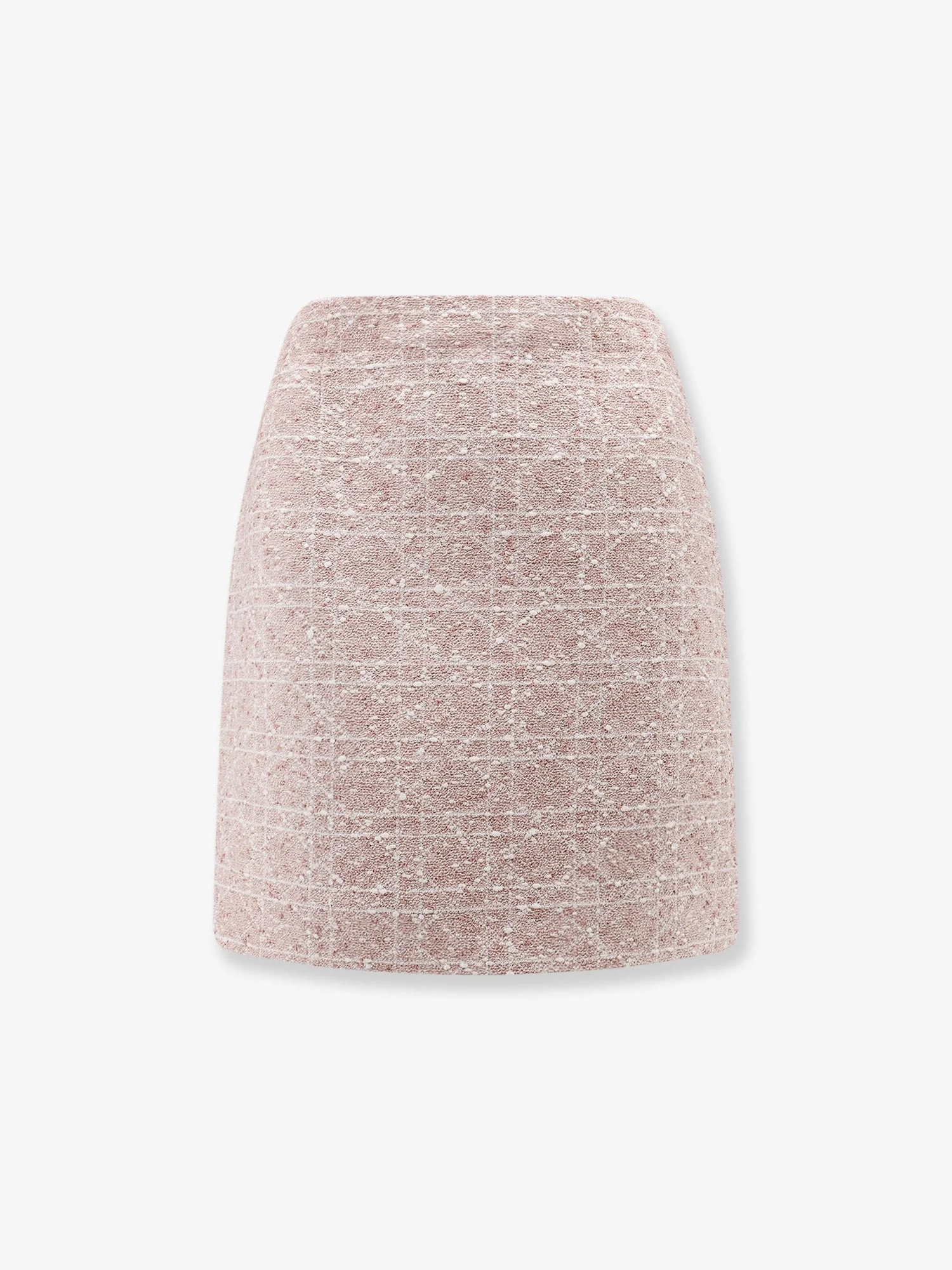 Dior Macrocannage Cotton Blend Tweed Mini Skirt - 1