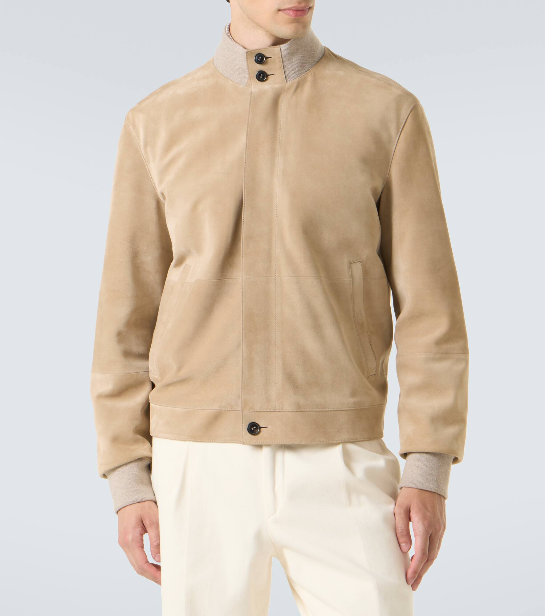 Suede blouson - 3