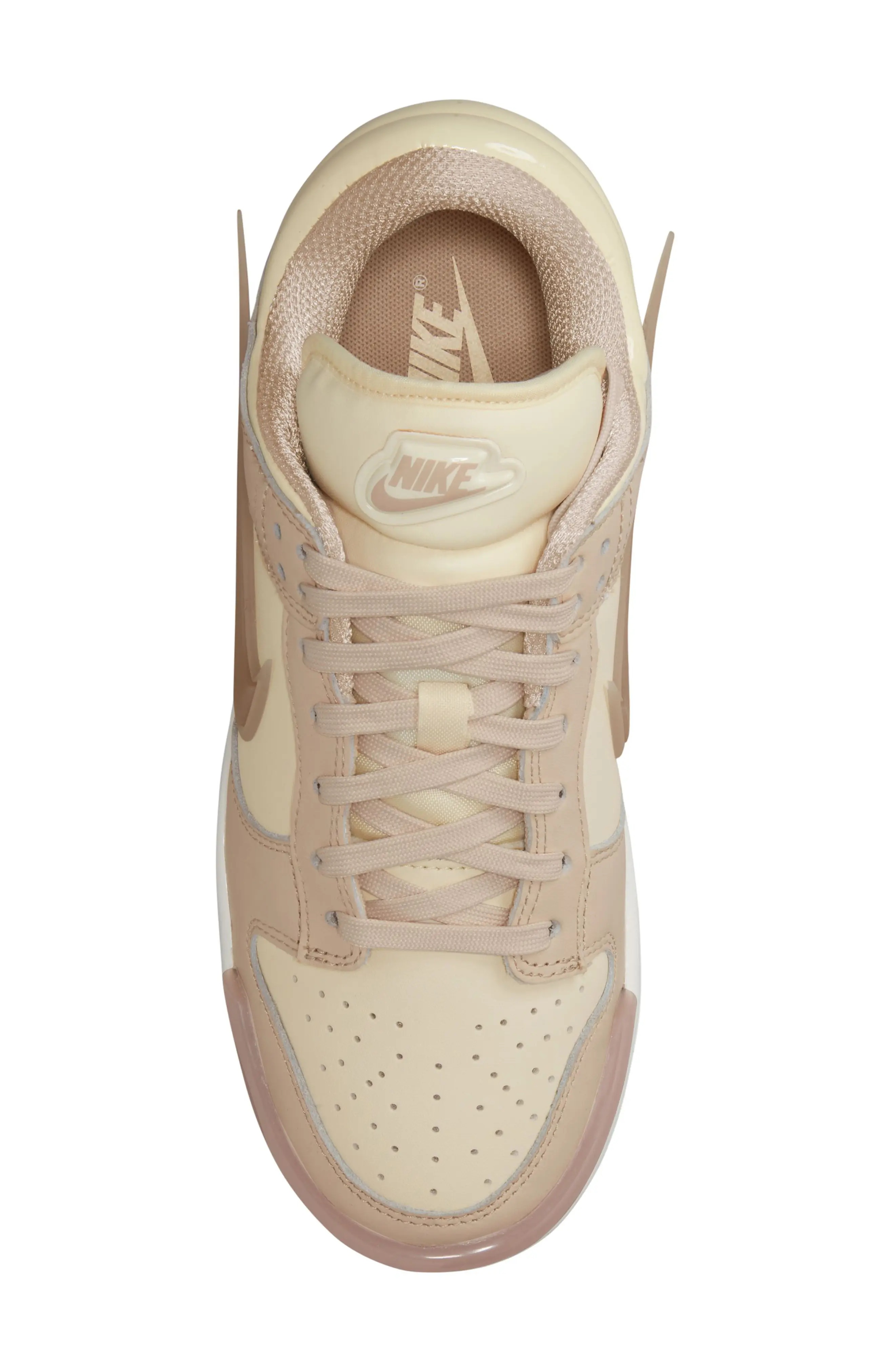 Dunk Low Twist Sneaker in Coconut Milk/Sand Drift/Pink - 2