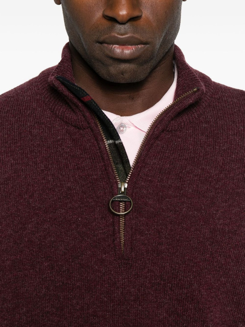 high-neck half-zip sweater 5