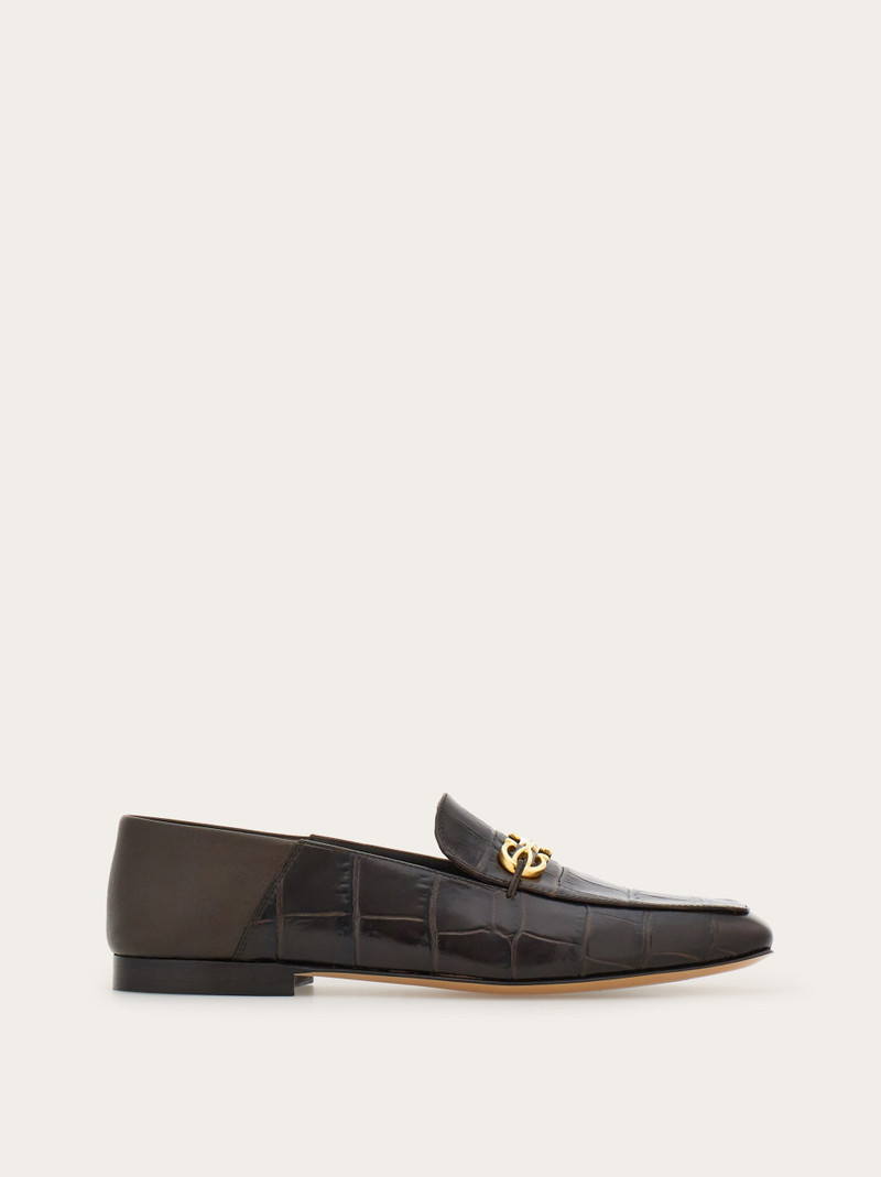Loafer with Gancini ornament 1