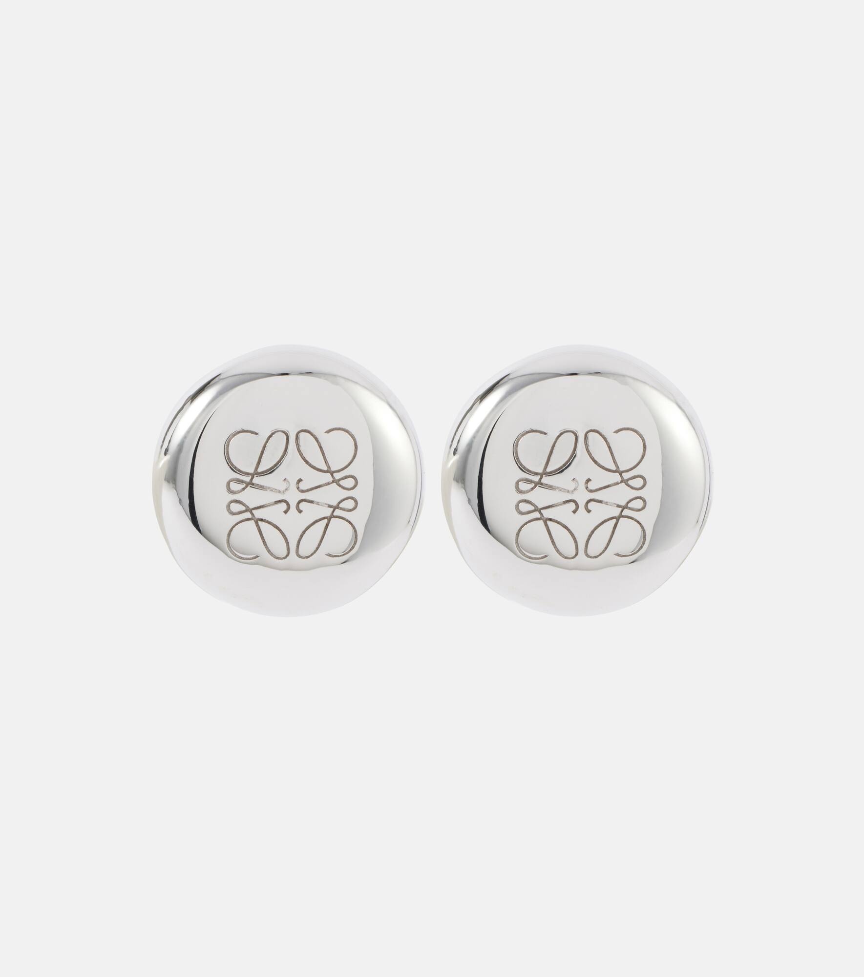 Anagram Pebble sterling silver stud earrings - 1
