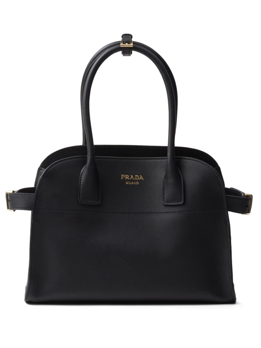 logo-lettering leather tote bag - 1