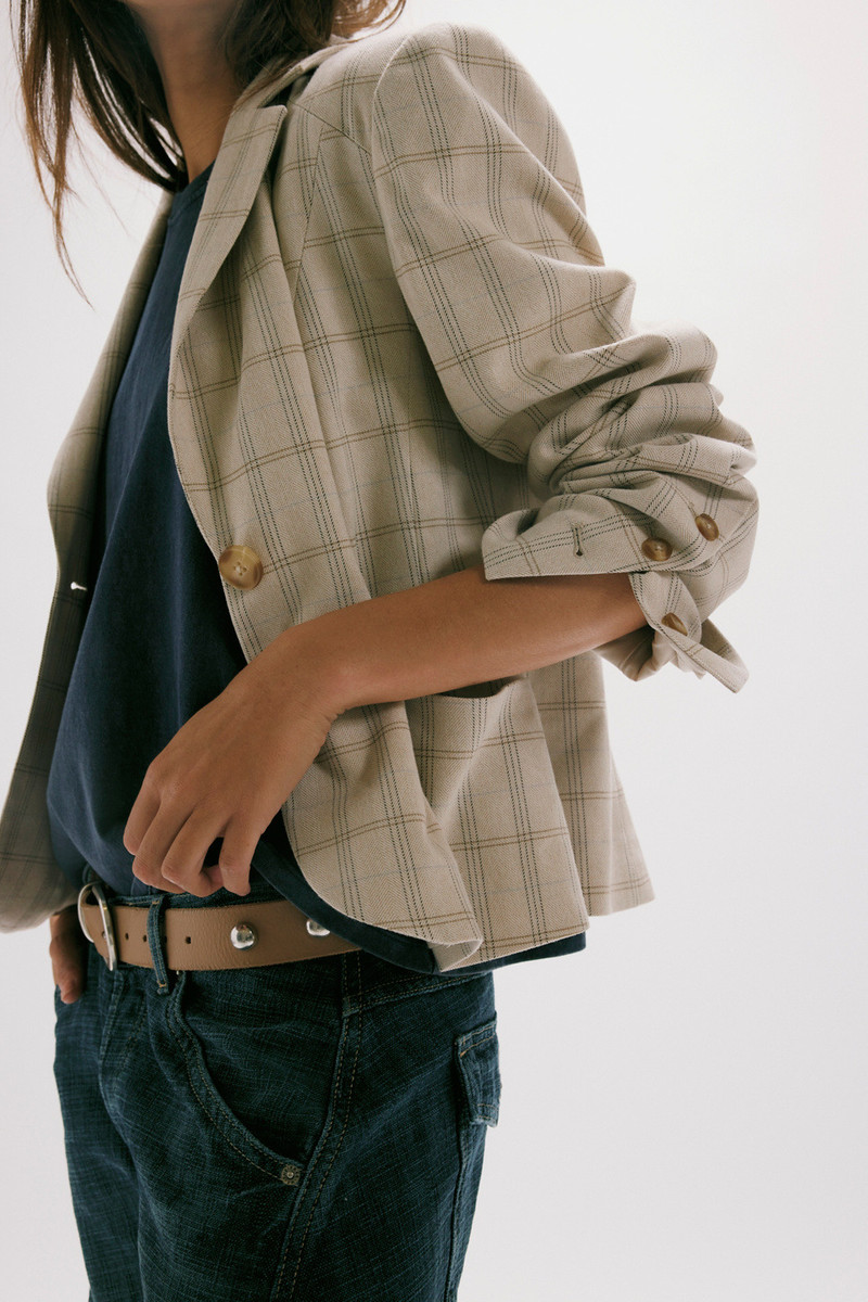 Whip Smart Plaid Blazer 4