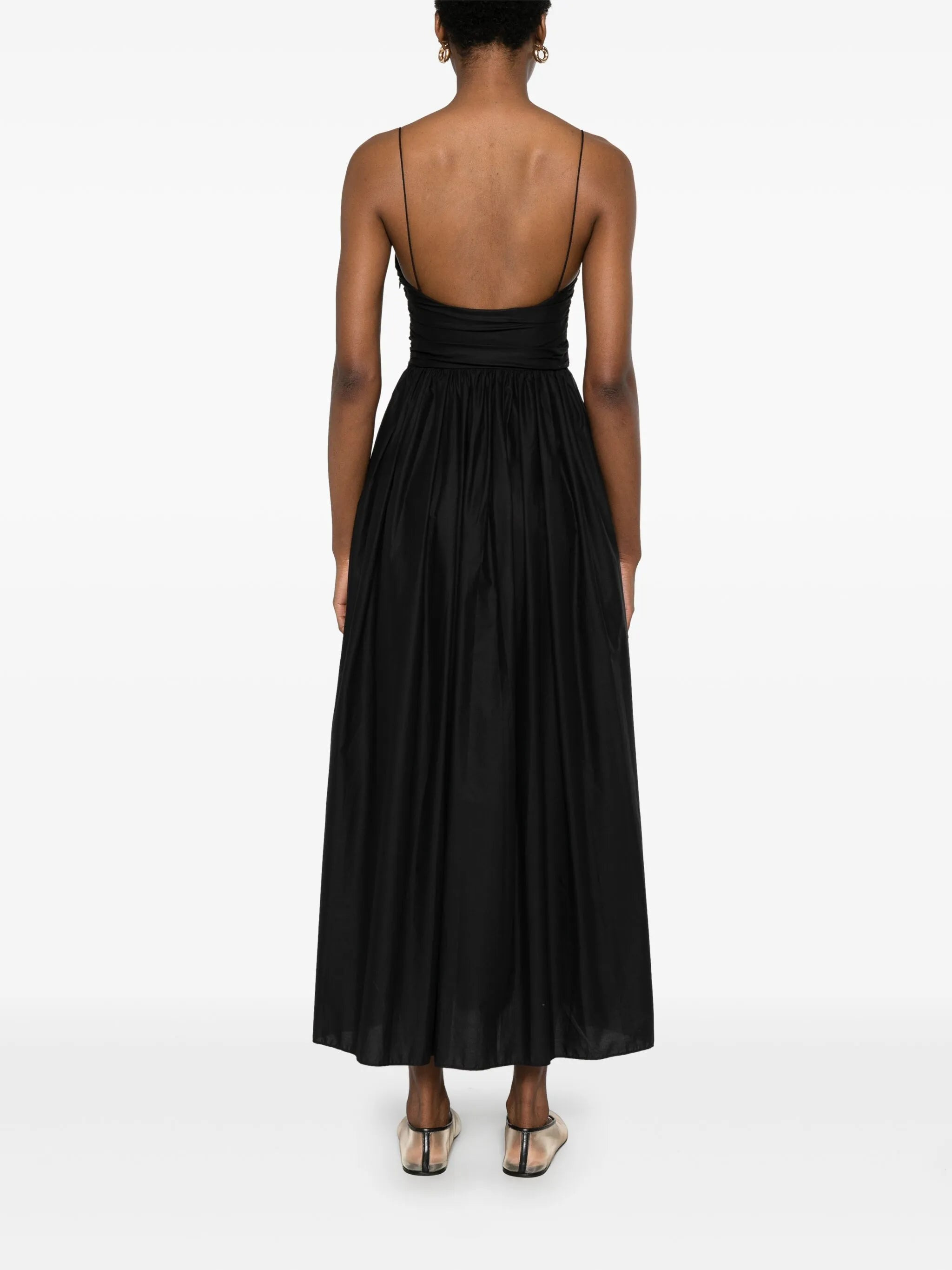 gathered maxi dress - 4
