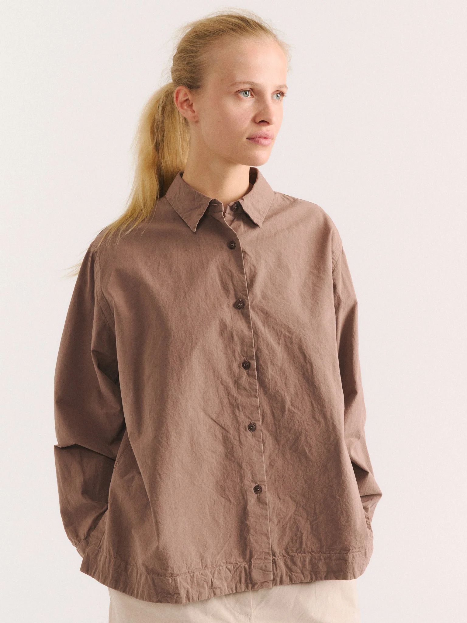 BIGGY SHIRT - PAPER COT - CLAY - 1