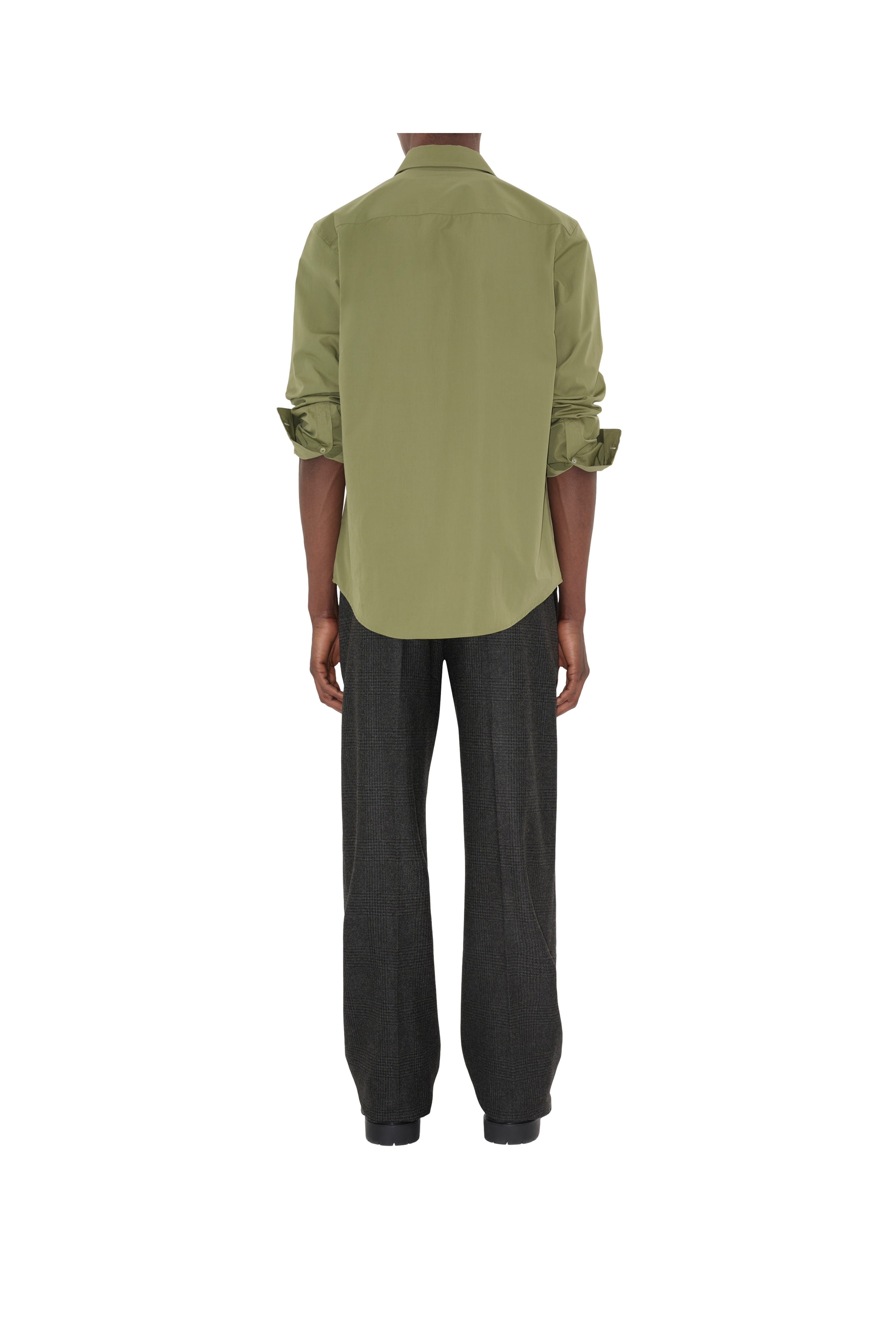 burberry Regular Fit Cotton Poplin Shirt in Wreath Green at Nordstrom - 4