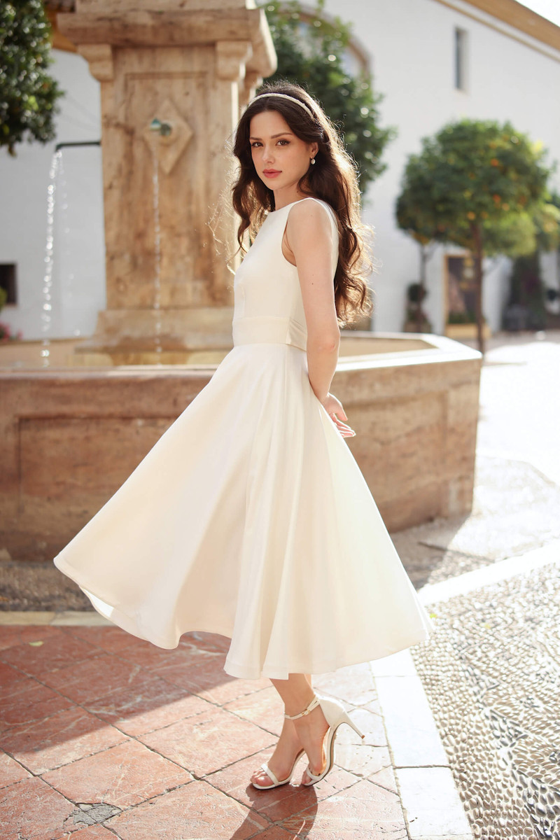 Violetta A line Midi Dress 4