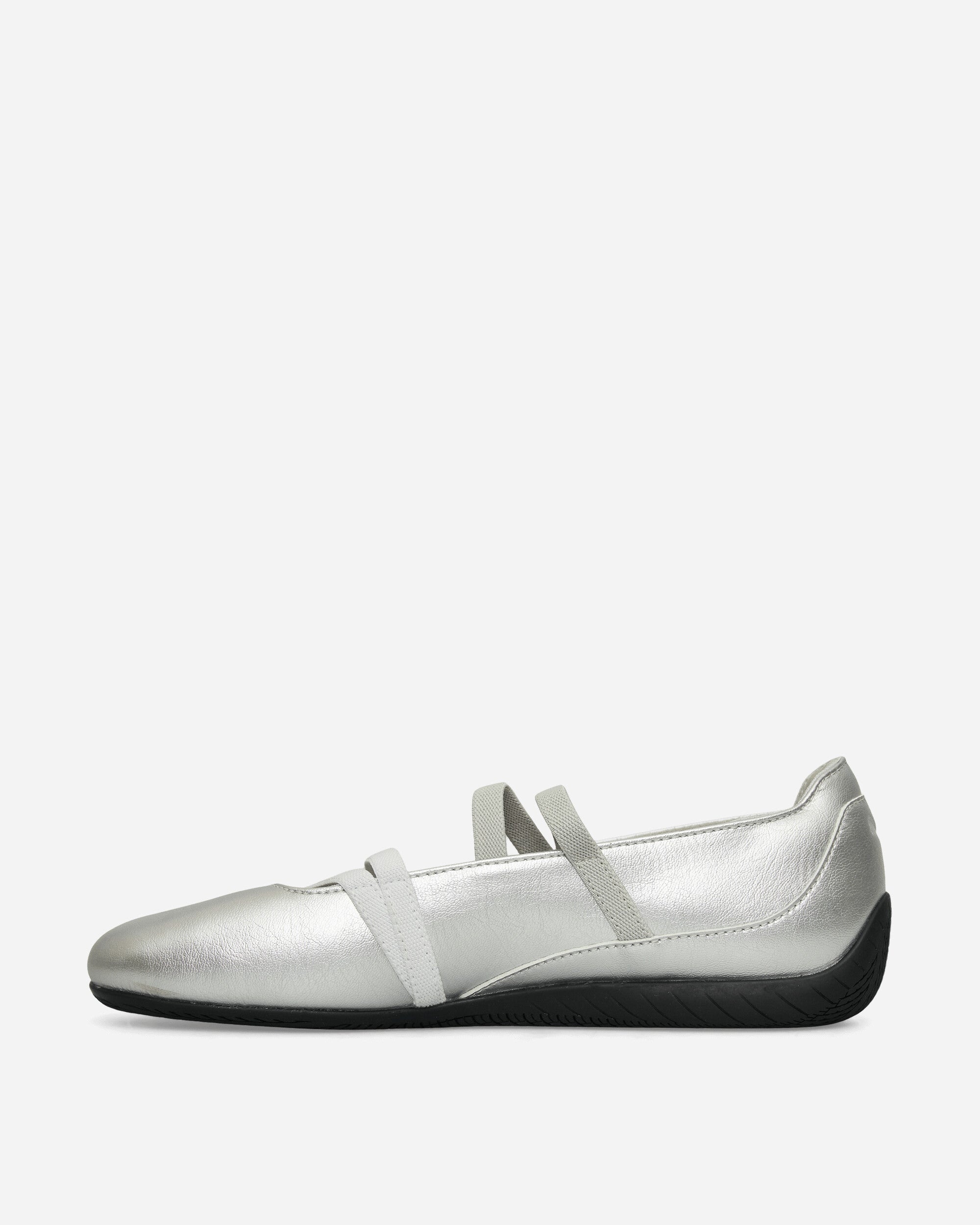 Women's Speedcat Ballet Metallic Shoes Silver / White - 4