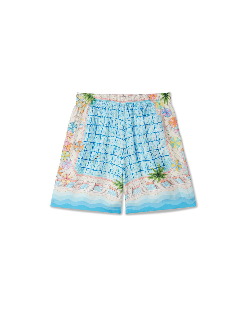 CASABLANCA Le Plongeon Silk Shorts outlook