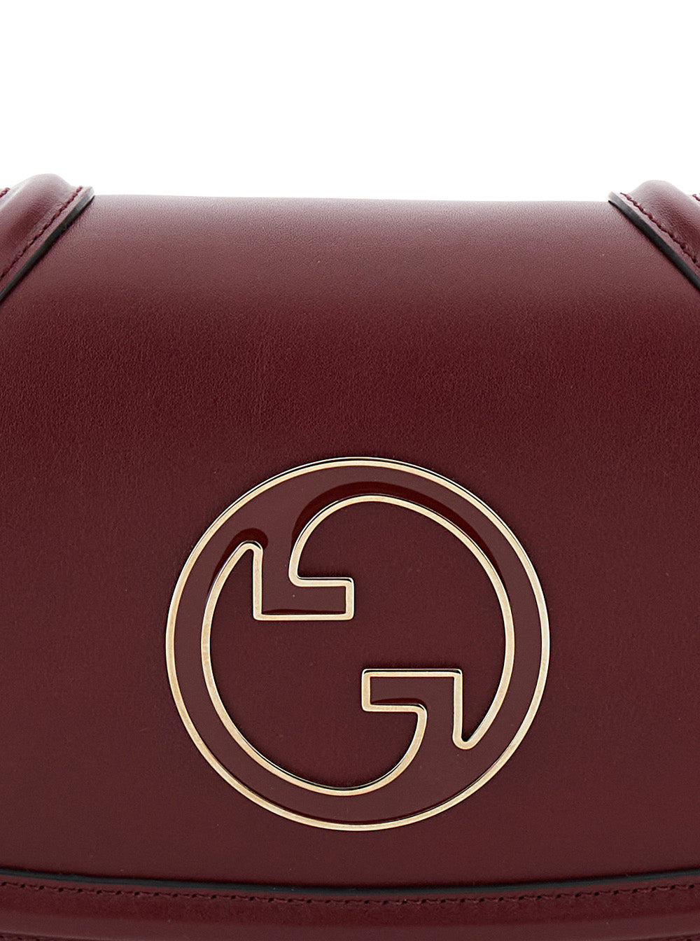 Gucci Women 'Blondie Small' Red Handbag With Metallic Gg Crossover On The Front And Chain Shoulder S - 5