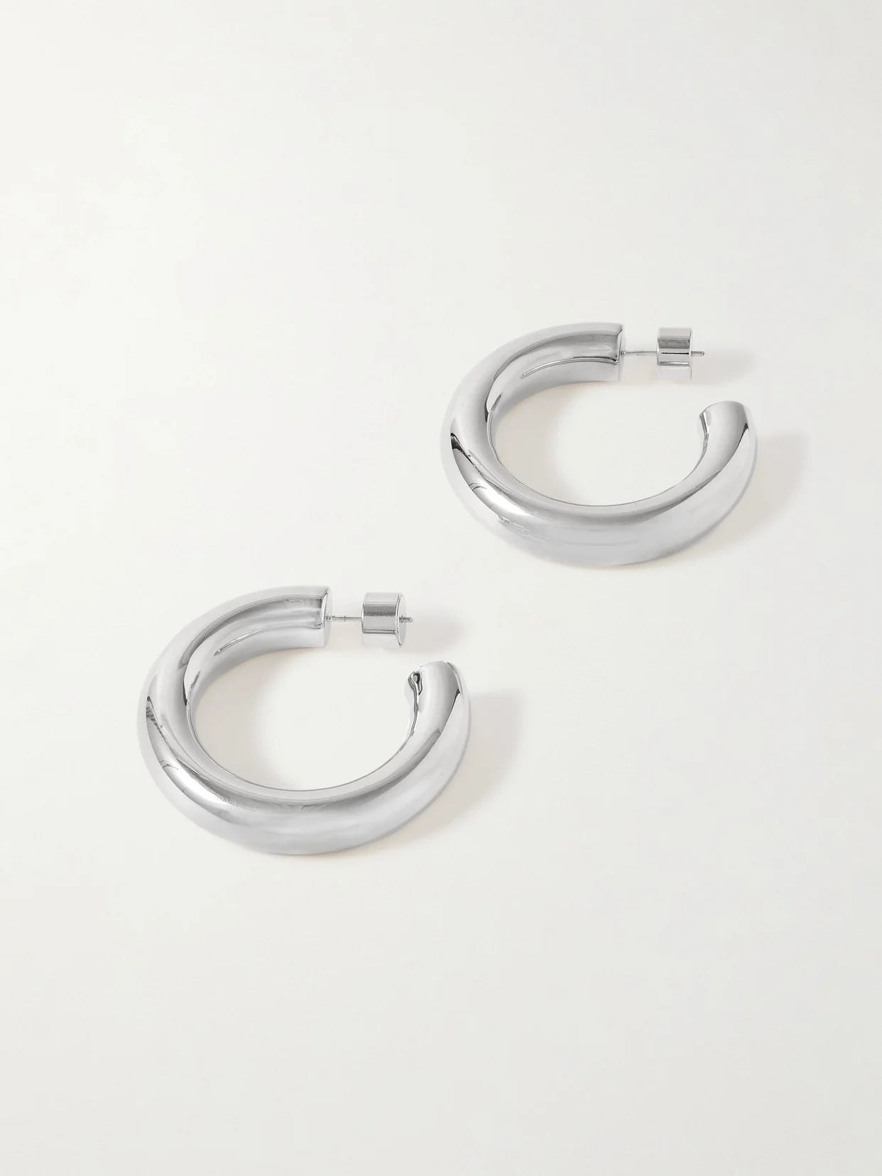 Jamma Mini Silver-plated Hoop Earrings - 1