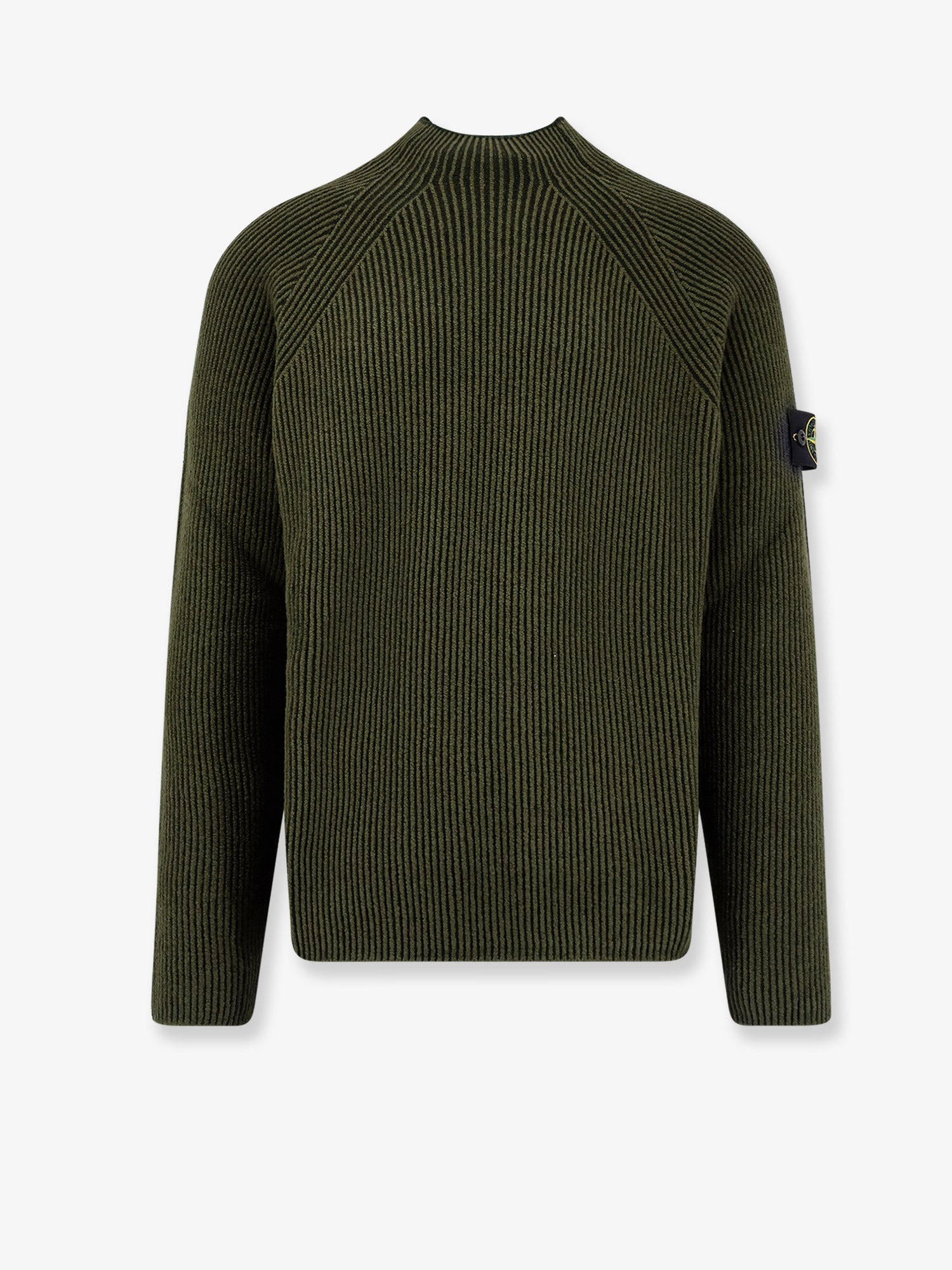Stone Island Virgin Wool And Cotton Sweater - 1