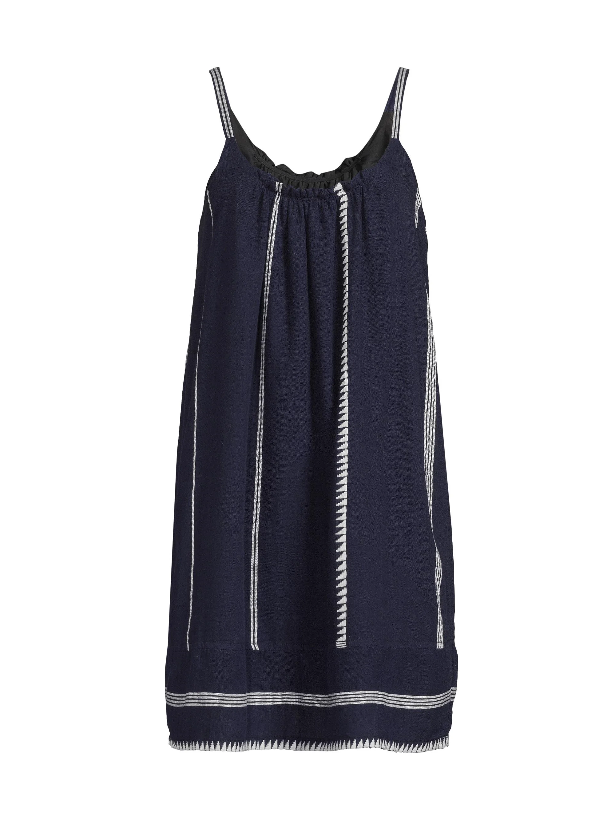 Women's Zina Cotton Scoopneck Minidress - Navy - 1