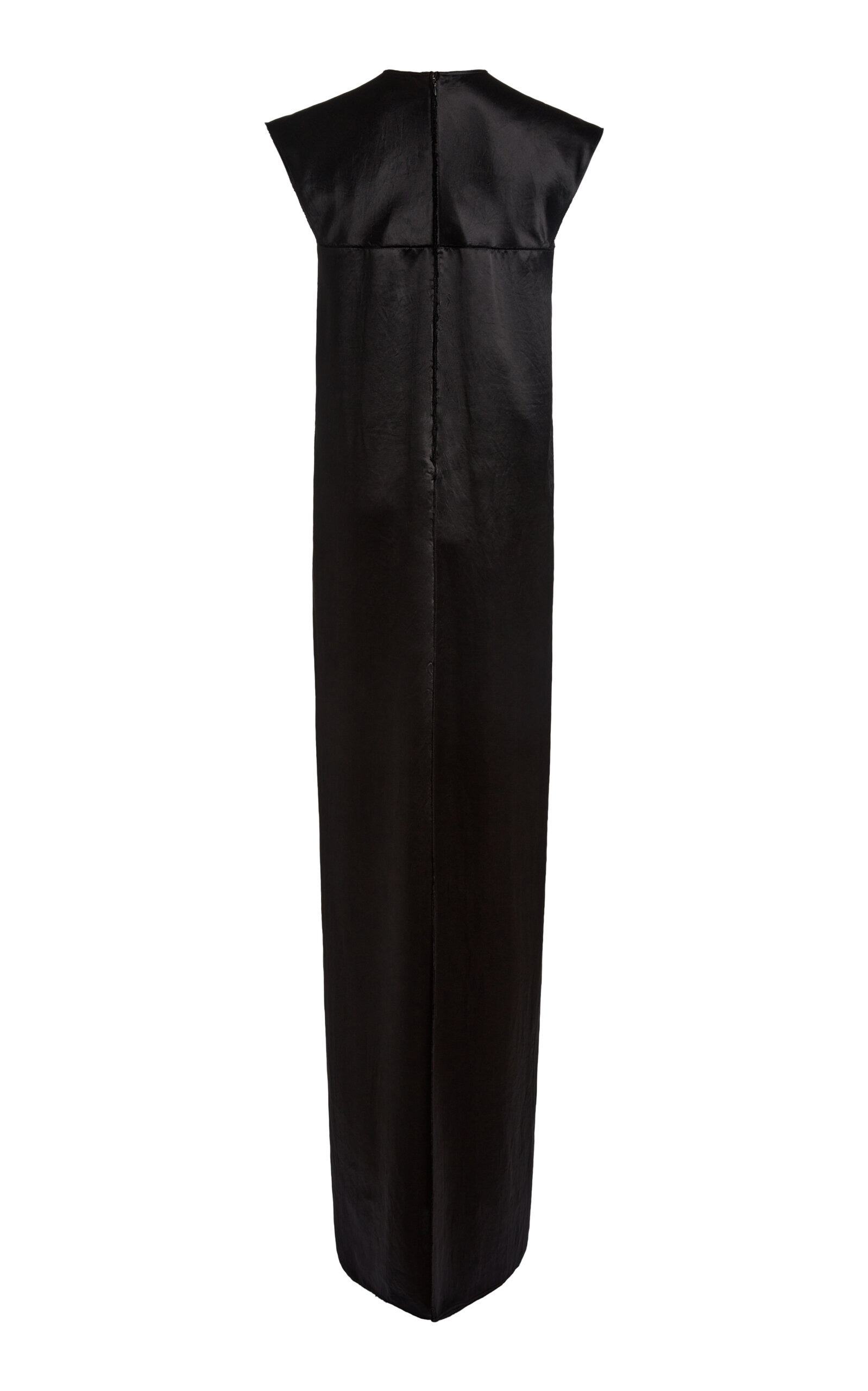 Satin Maxi Dress black - 5