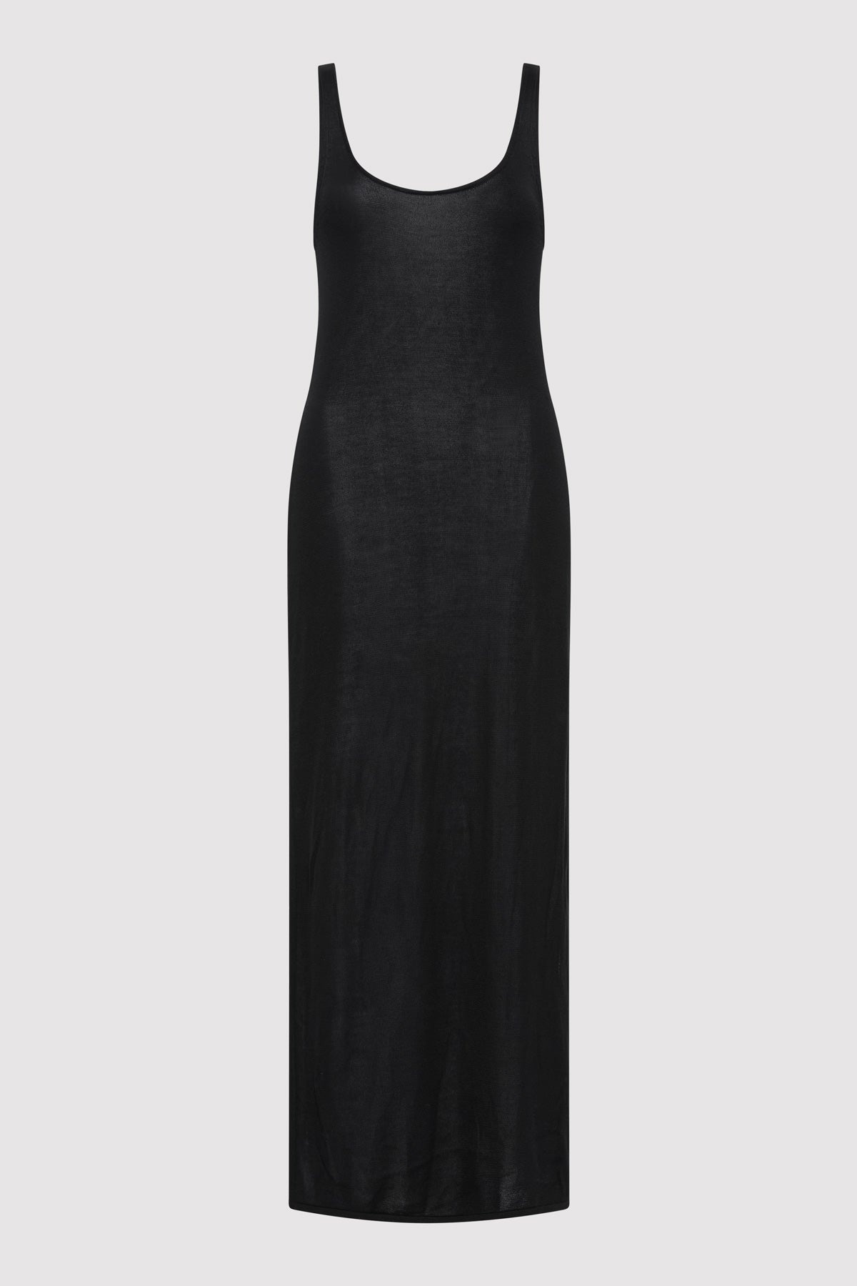 Cowl Back Cami Dress - Black - 1