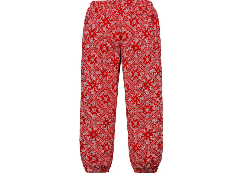 Supreme Supreme Bandana Track Pant Red outlook