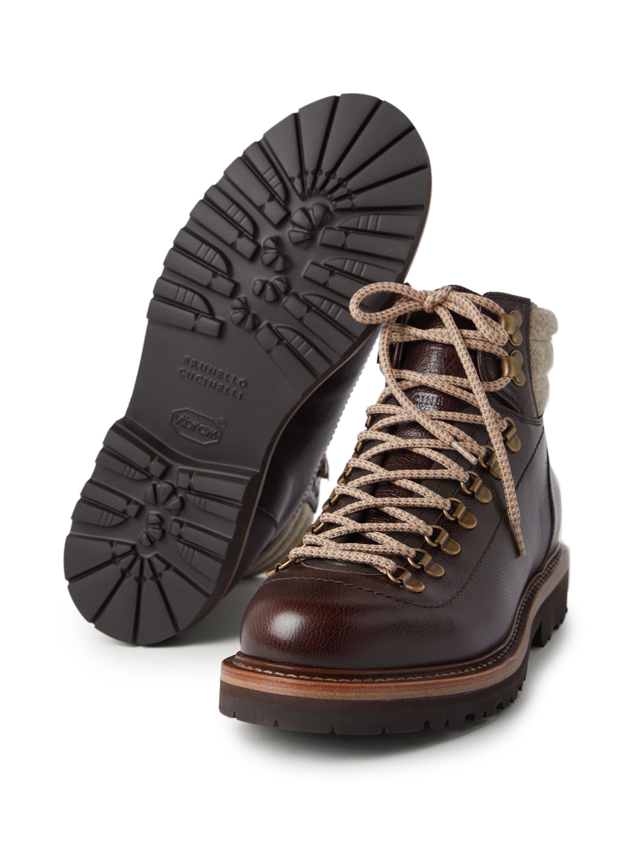 LACE-UP LEATHER BOOTS - 4