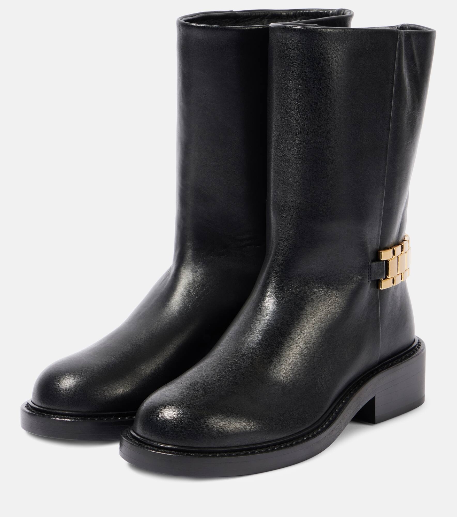 Leather ankle boots - 4