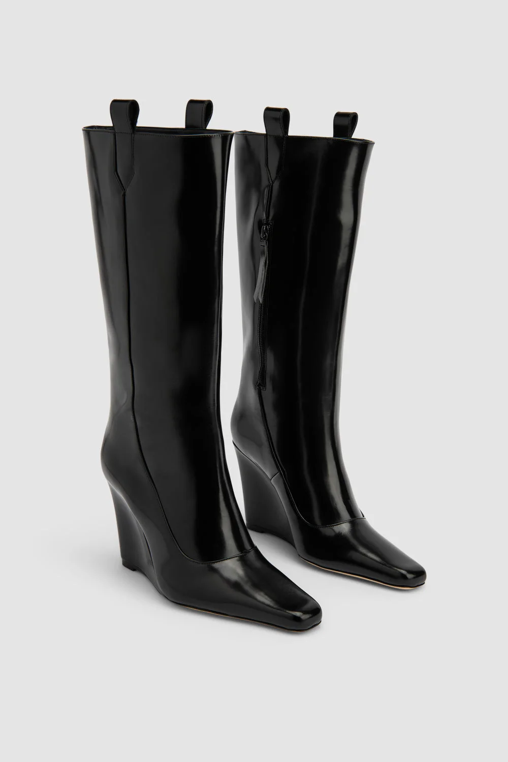 Drama Semi Patent Knee-High Boot - 1