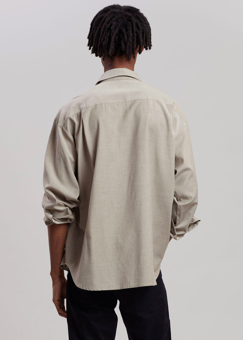 Gelso Shirt - Light Taupe Melange 10