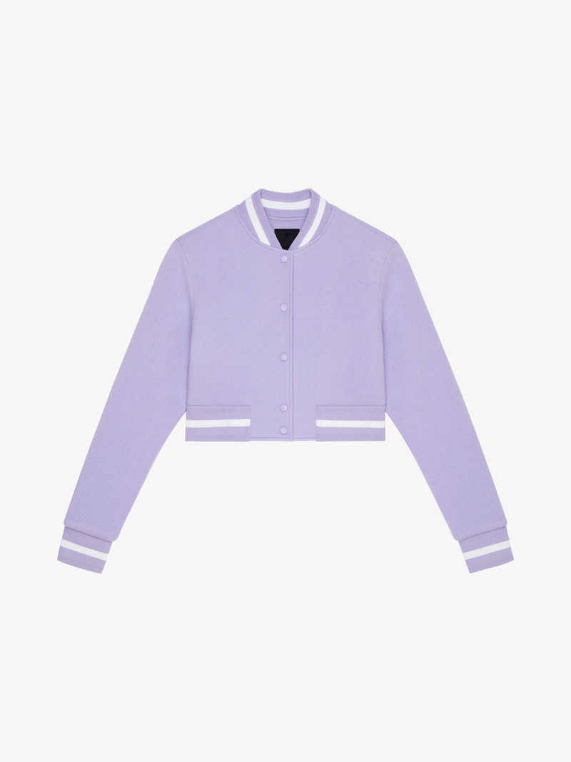 CROPPED VARSITY JACKET IN WOOL 1