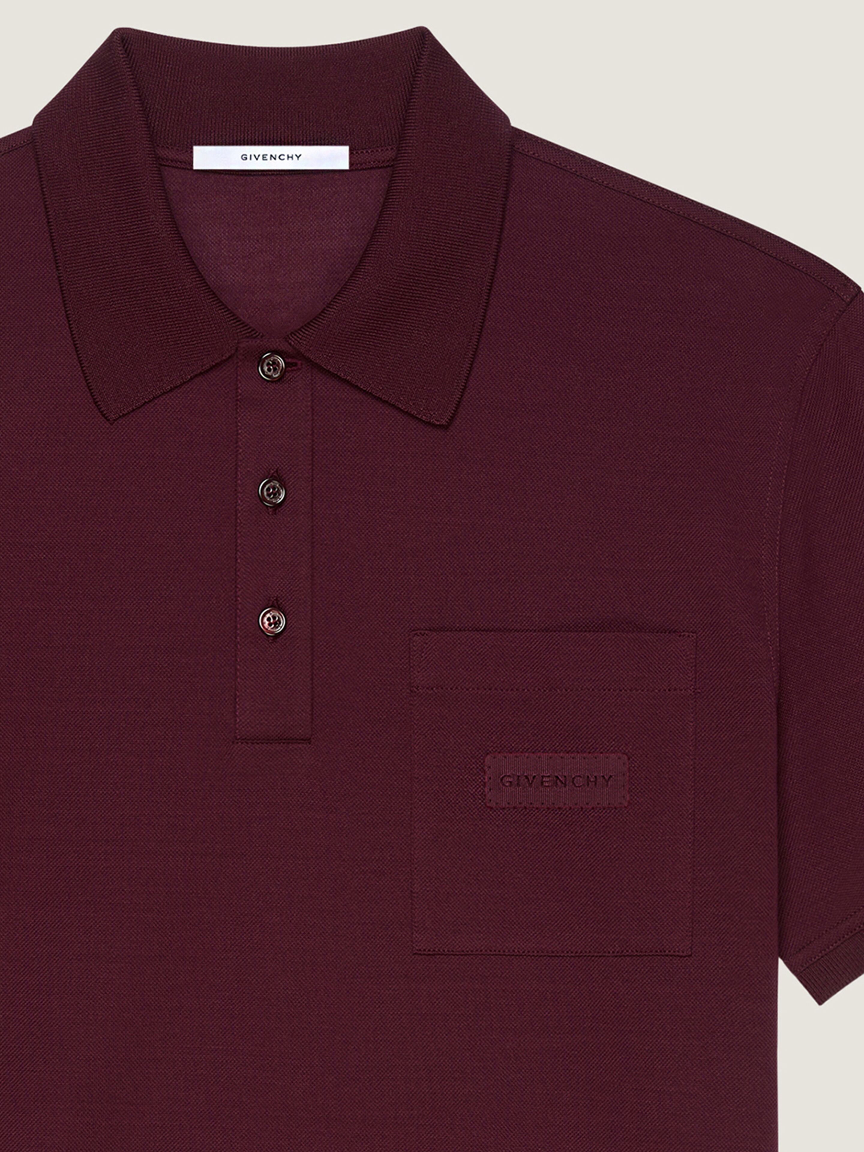 POLO IN COTTON WITH GIVENCHY PATCH - 3